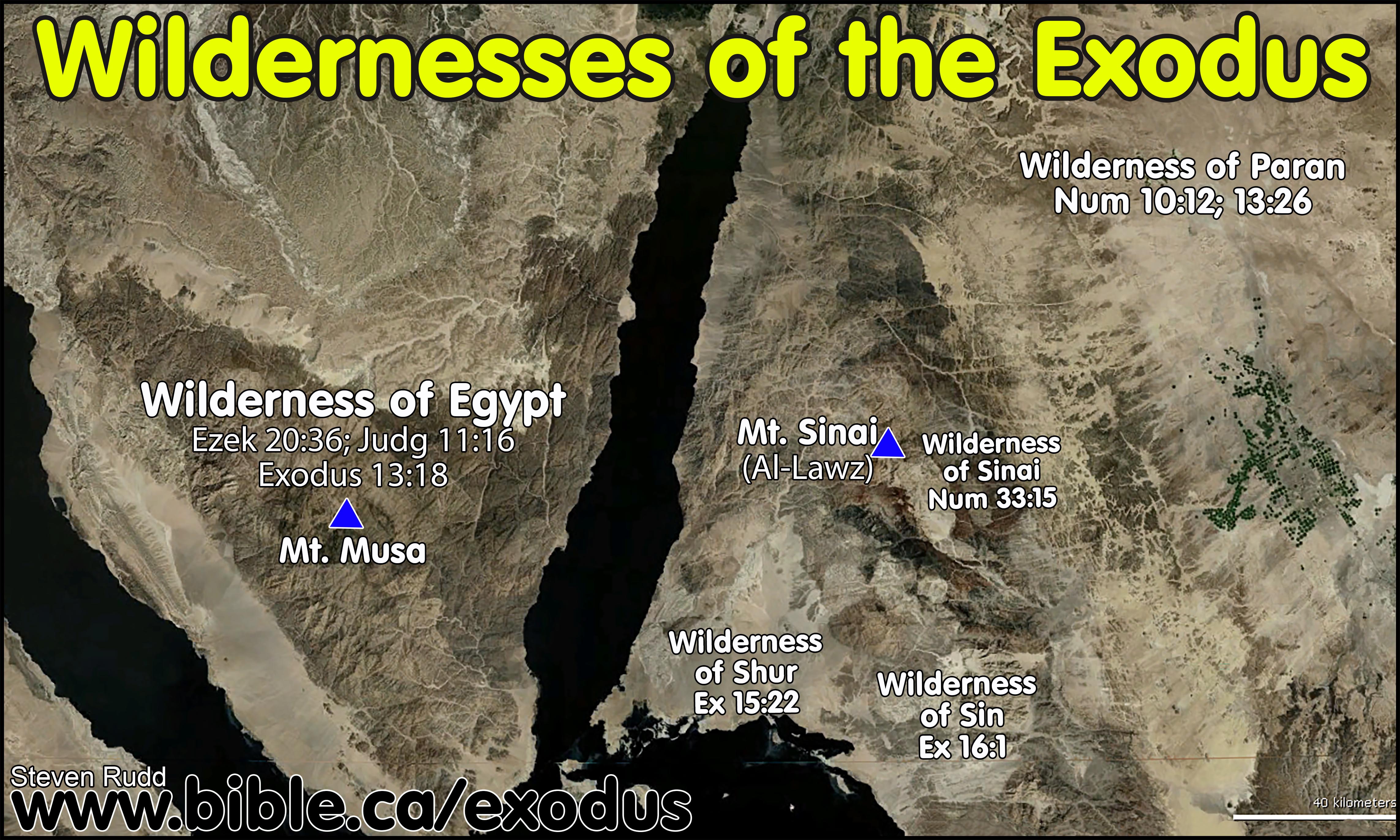 The Exodus Route Wilderness Of Shur