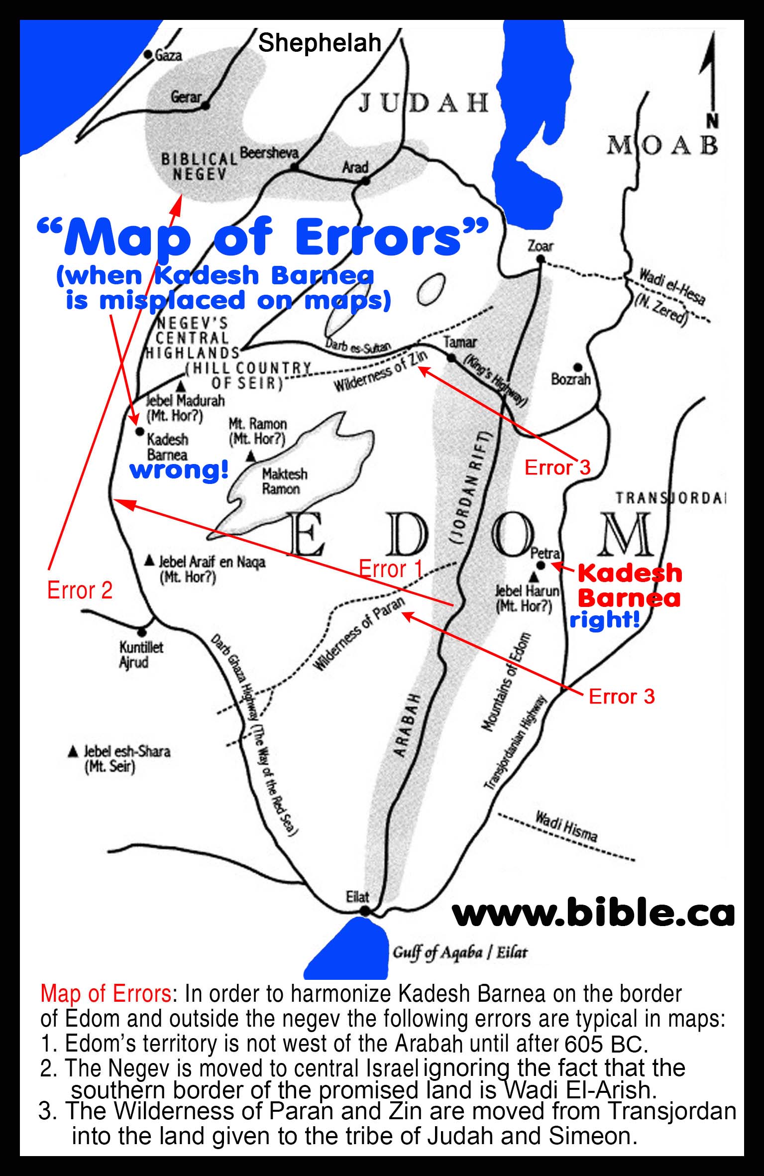 The Historical Transjordan Territory Of The Edomites In The Bible