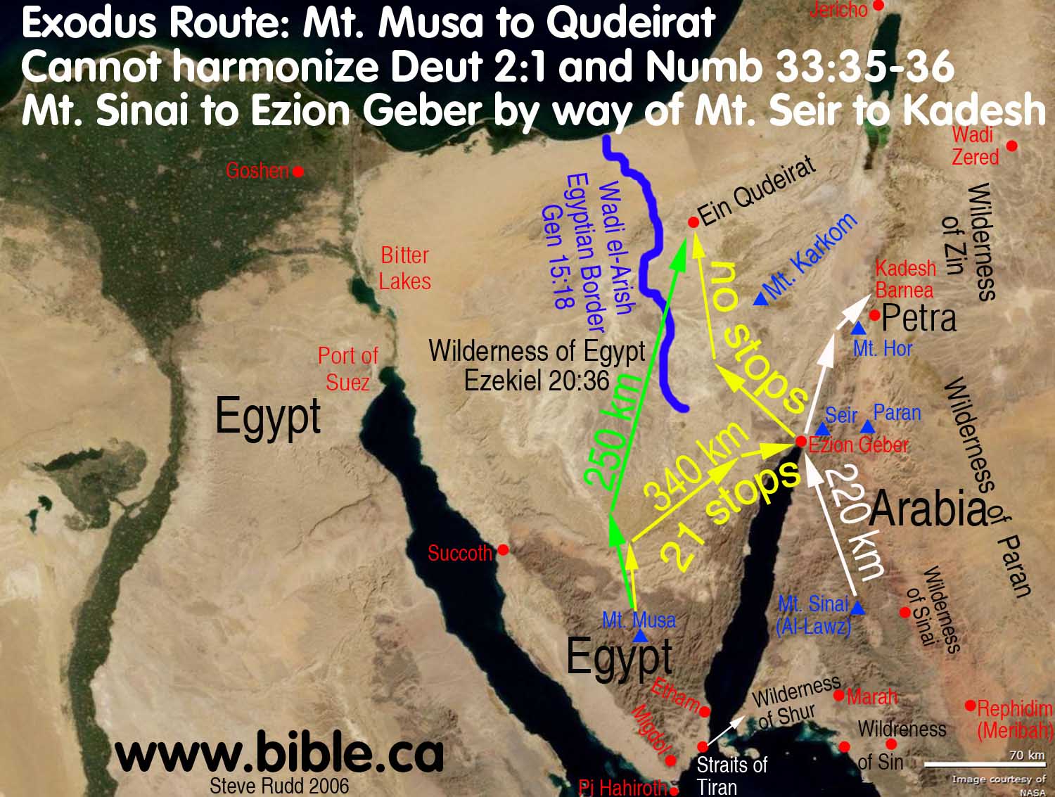 The Exodus Route A Scriptural Proof With The Witness Of History And