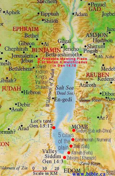 Abram, Lot and the location of