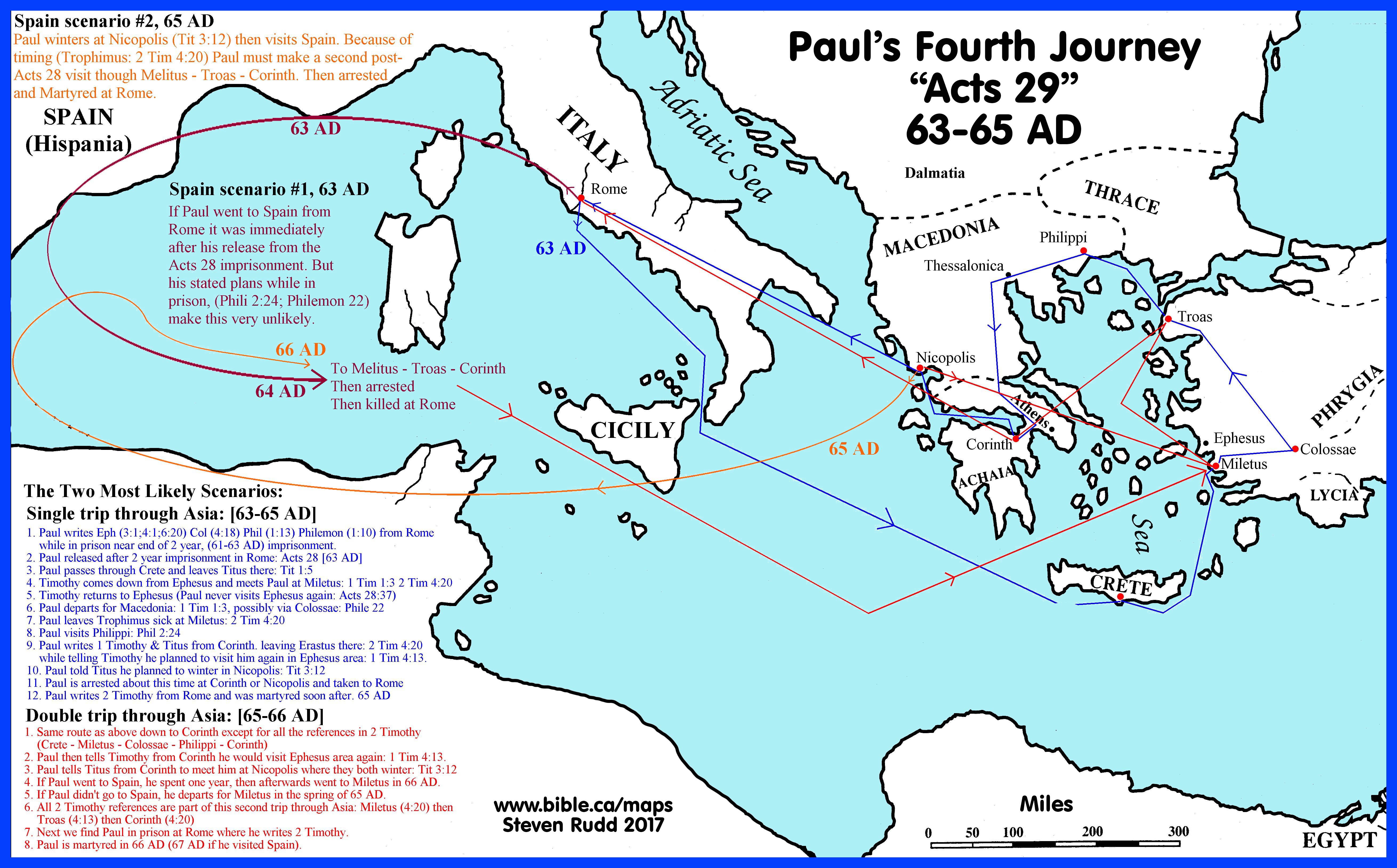 "Acts 29" Paul's 4th & 5th Missionary Journeys!
