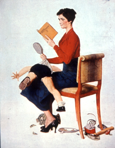 Norman Rockwell Spanking Painting