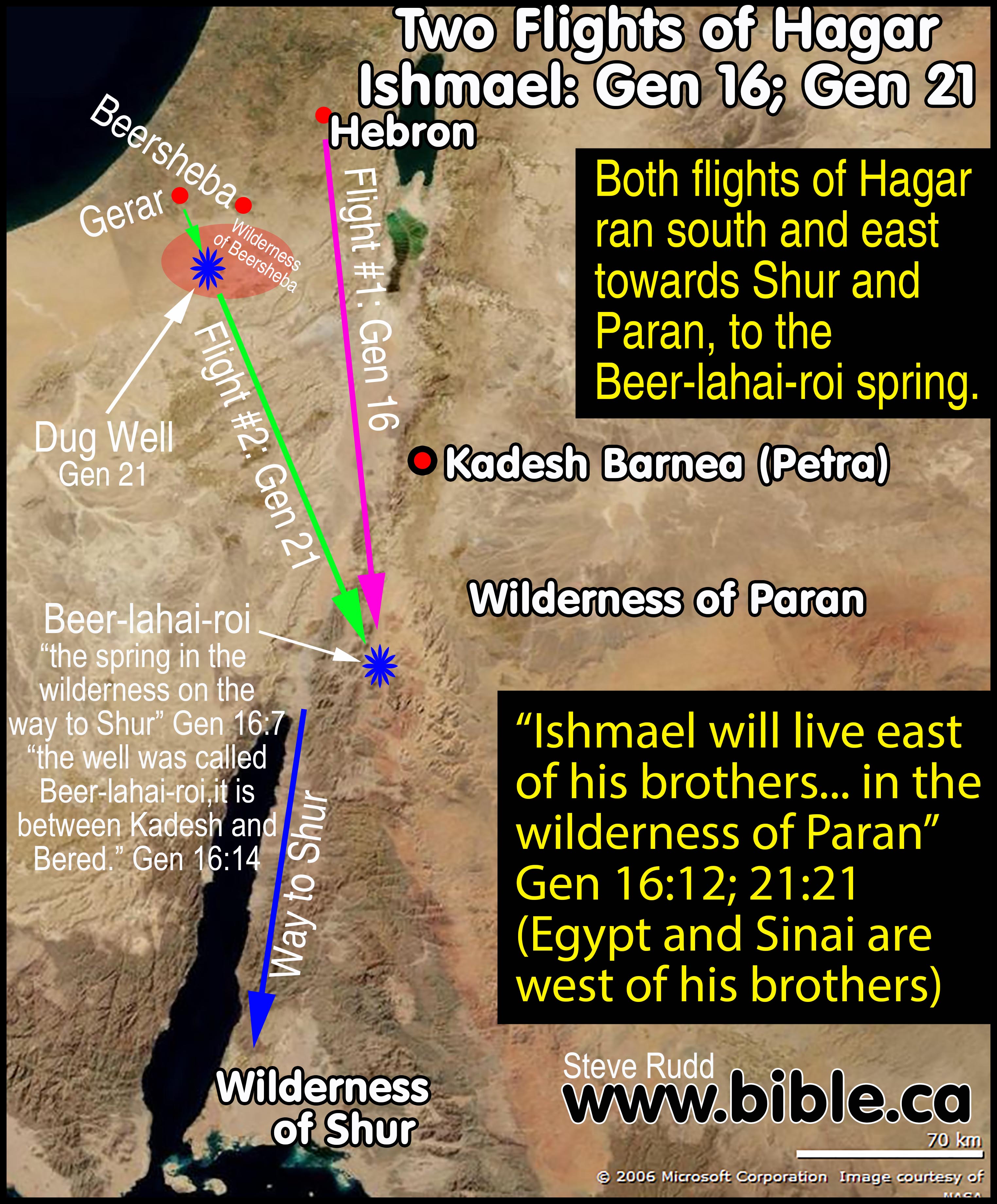 The Exodus Route Wilderness Of Shur