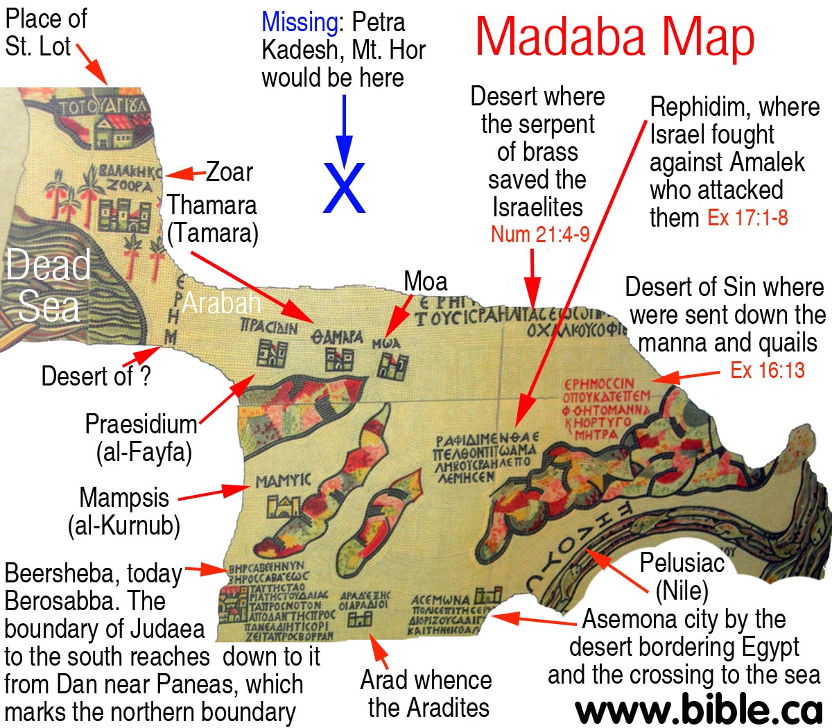 madaba tourist map