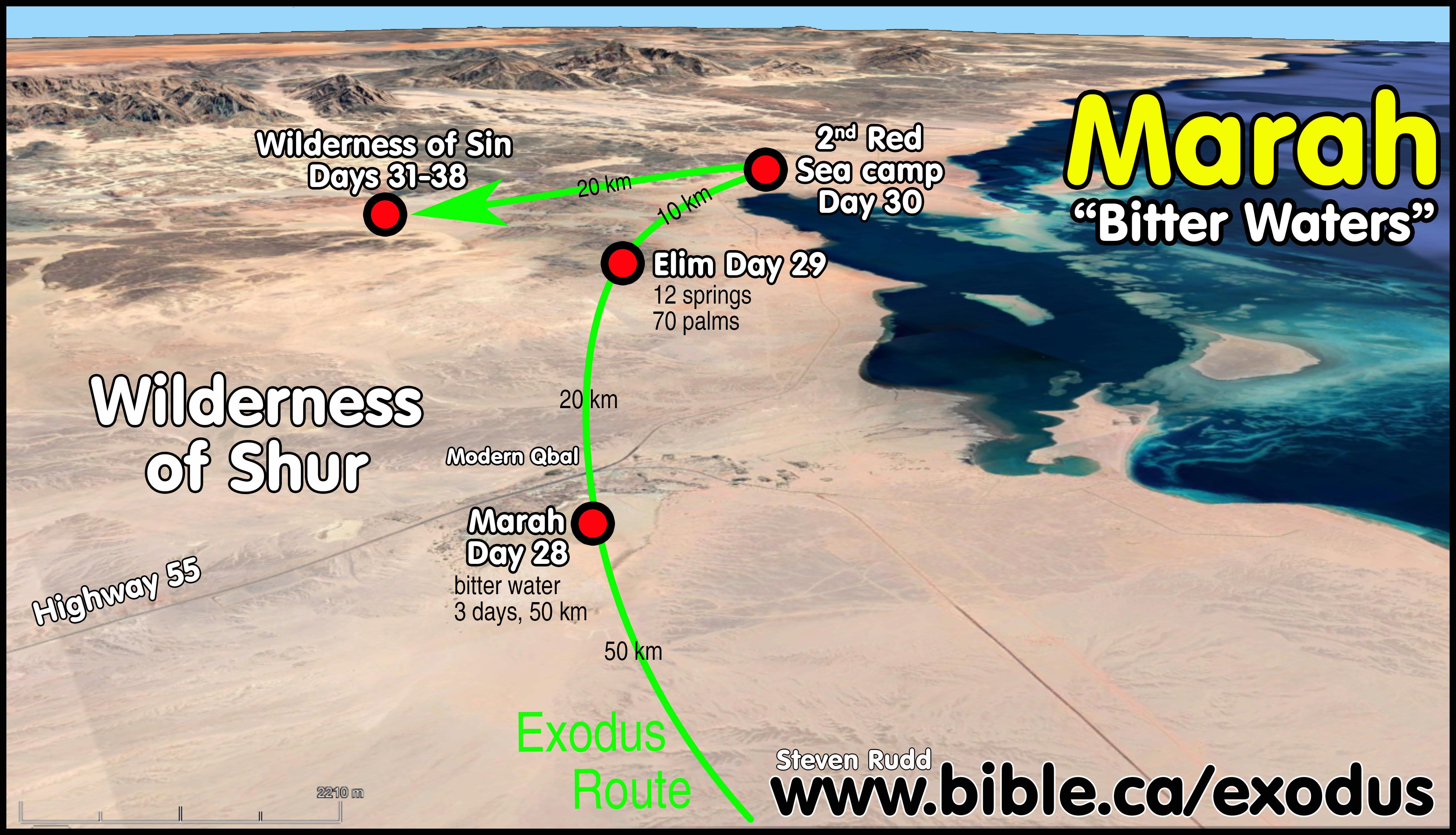 The Exodus Route Marah Bitter Waters