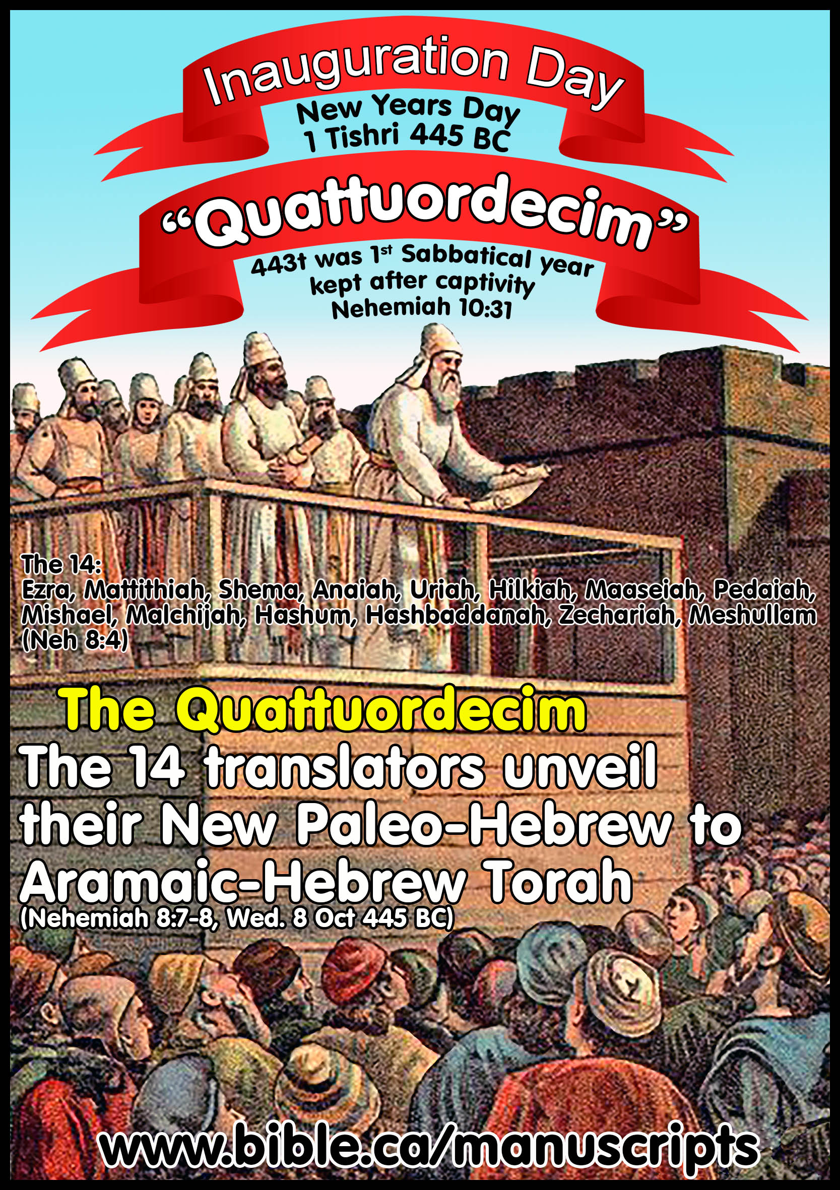 Quattuordecim Xiv Ezra Translated The Paleo Hebrew Manuscripts Into Aramaic Hebrew 458 Bc