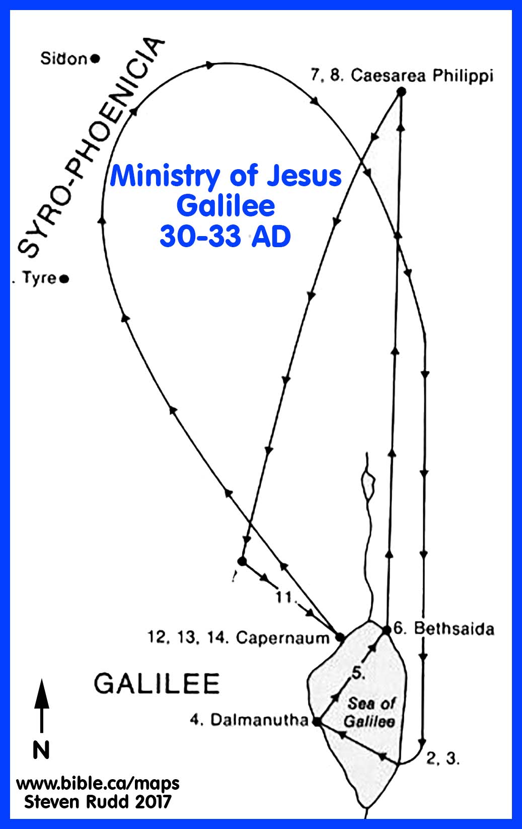 Map Of Jesus Life And Ministry - Bank2home.com