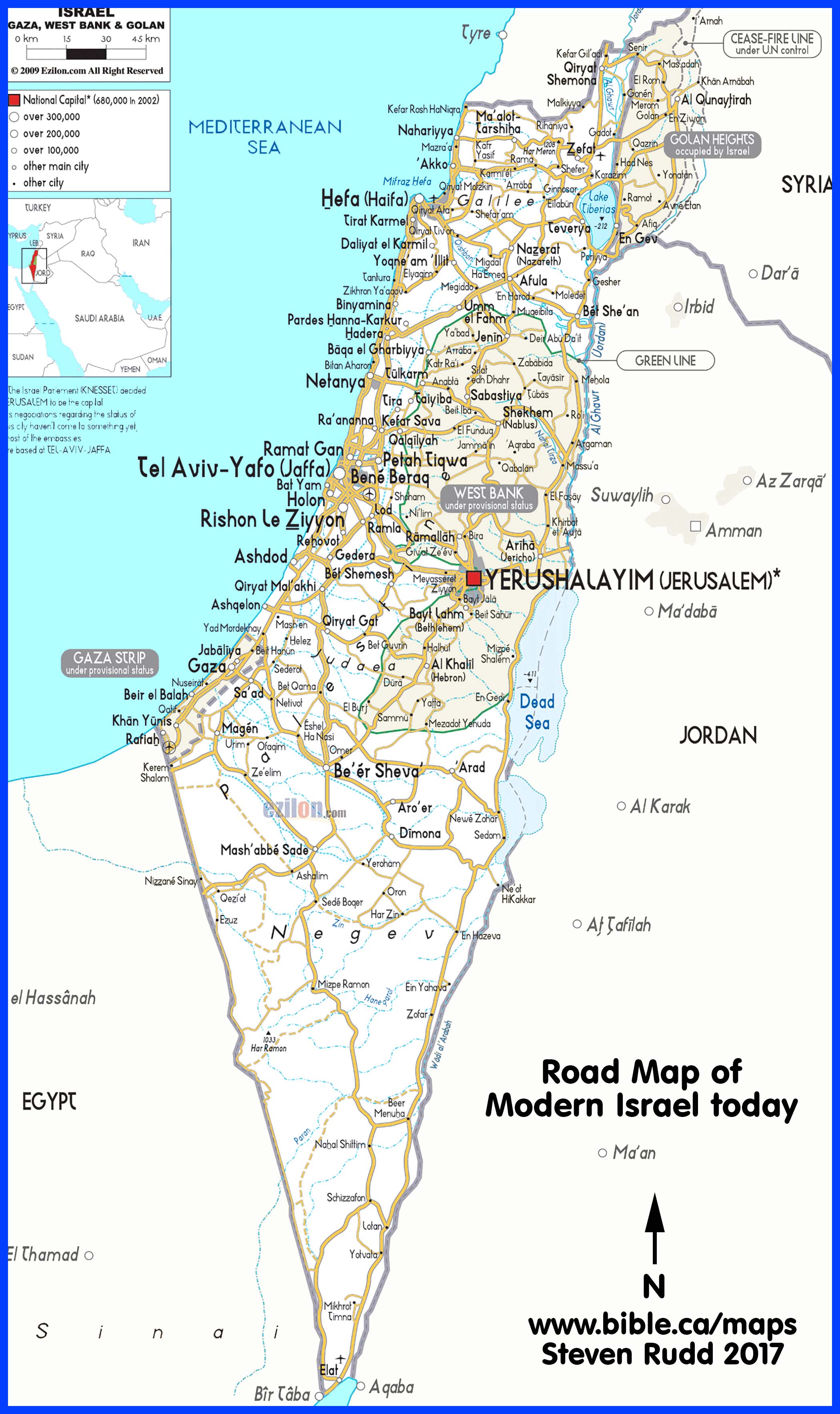 Palestine in Map